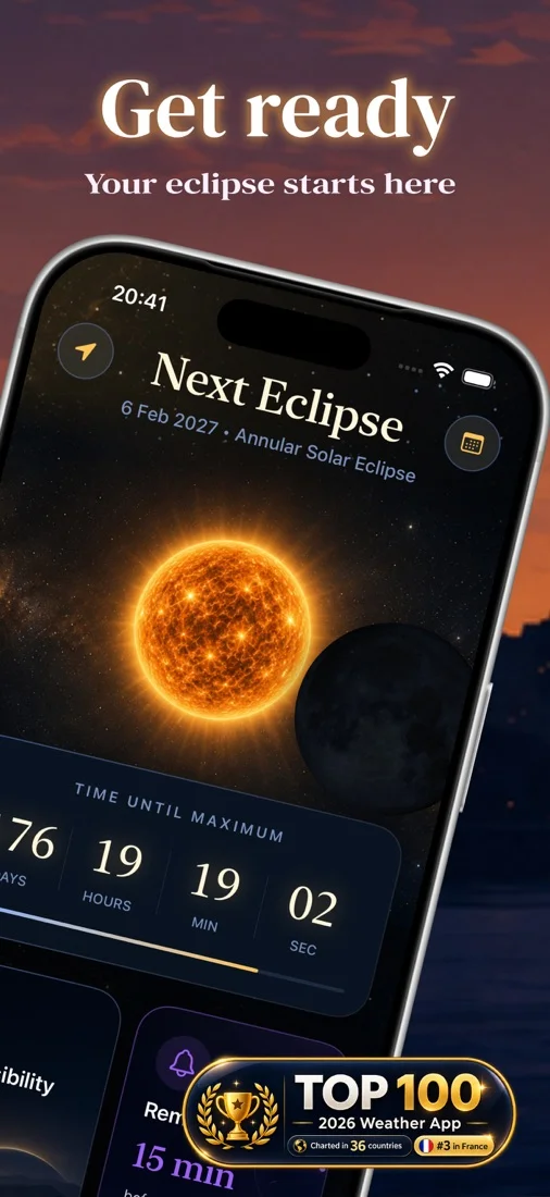 Official App Store material: Next Eclipse: Solar Guide