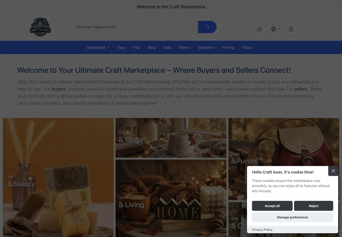 Live service preview: Craft For Sale UK
